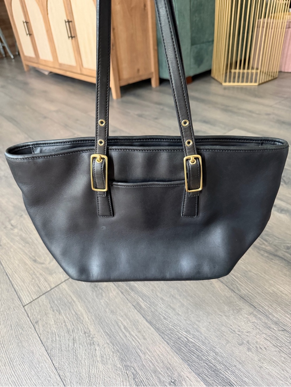 Coach Black Vintage Legacy Mini Tote 9847